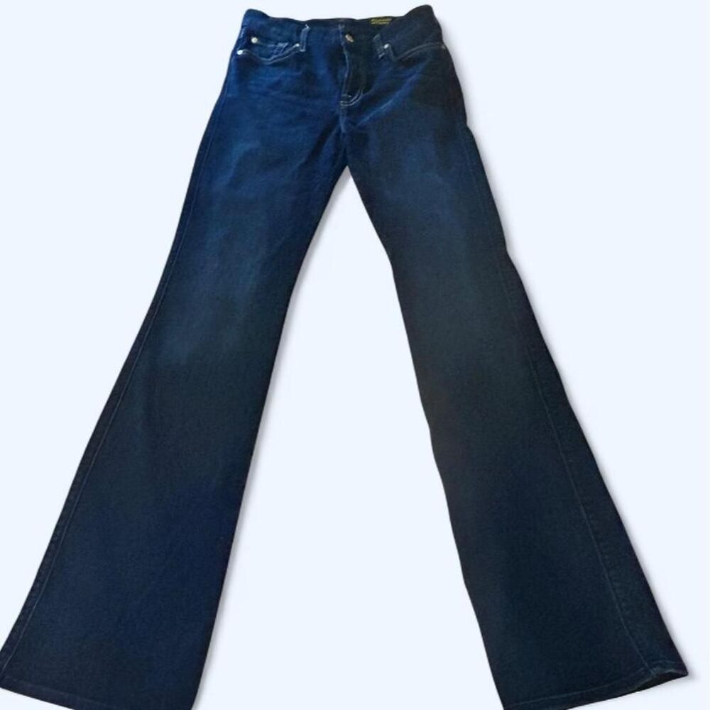 7-for-all-mankind Women's Blue and Navy Jeans